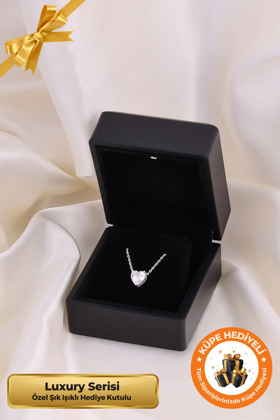 Lucente Jewellery Luxury Serisi Işıklı Hediye Kutulu 925 Ayar Gümüş Kaplama P...