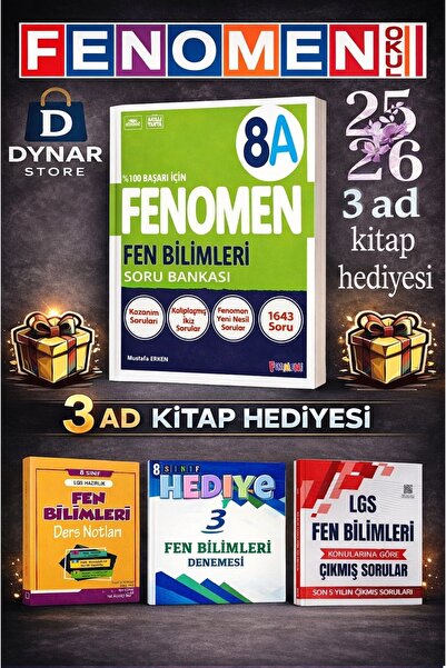 Fenomen Yayıncılık Fenomen 8.sınıf Fen Bılımlerı (A) Soru Bankası
