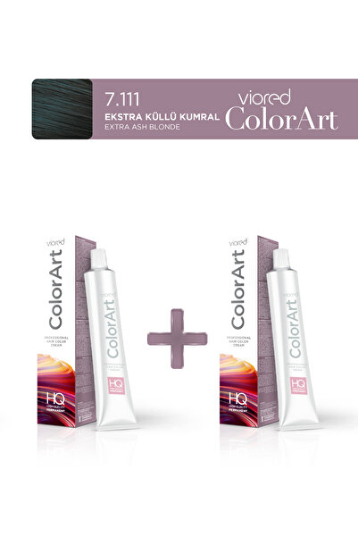 viored 2'li Colorart Tüp Boya 60 ml 7.111 Ekstra Küllü Kumral