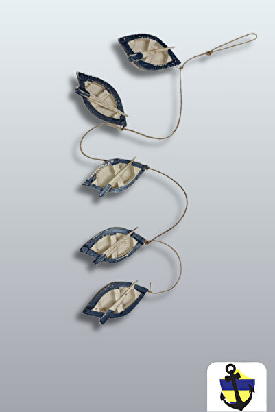 ALPİNEVOFİS Boat Wall Ornament Decorative Wooden Door Ornament Wall Ornament