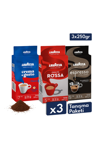 LavAzza Crema e Gusto + Qualità Rossa + Espresso Classico Italiano Filtre Kah...