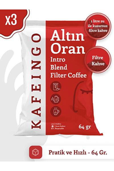 Intro Blend Altın Oran Filtre Kahve 3 x 64 gr