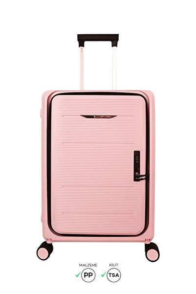 Ecrou Katlanır Valiz Pembe 20 İnç