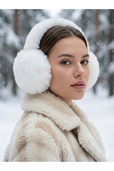 Luminos Butik Beyaz İthal Peluş Kulaklık KLK01