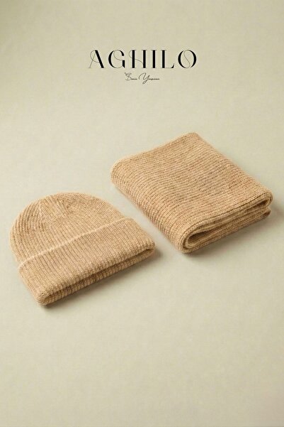 Aghilo Women's Wool Scarf and Beret Set