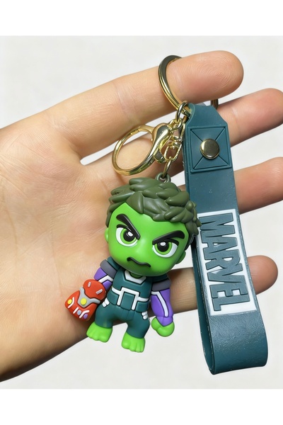 nss sky rock MARVEL HULK 3D Lüks Büyük Boy Silikon Anahtarlık Ve Çanta Aksesuarı