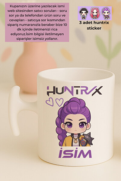 Witchy Co İsme Özel, Rumi Kpop Demon Hunters, Huntrix, Hediyelik Kupa Bardak,...