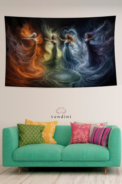 Vendini Good Quality Fabric, Vibrant Colors Wall Tapestry Wall Cloth Wall Tap...