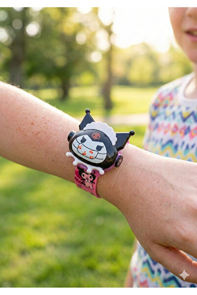 DODOMAR Projeksiyonlu Kartelalı Kuromi Dijital Kol Saati – Çocuklar İçin Işık...
