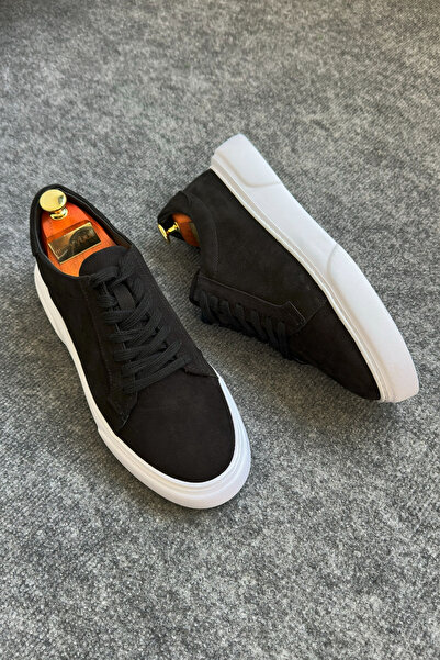 Greyybull Shoes μαύρα δερμάτινα πάνινα παπούτσια - μαύρα αθλητικά παπούτσια