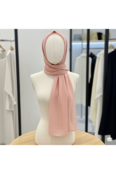 karanfil Tesettür Women's Salmon Color Chiffon Shawl