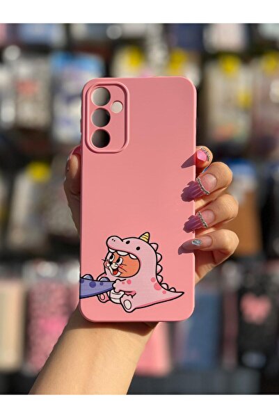 CaseKİdükkan حافظة هاتف من السيليكون مع طبقة داخلية مخملية ونمط إطلاق متوافق مع هاتف Samsung Galaxy A34