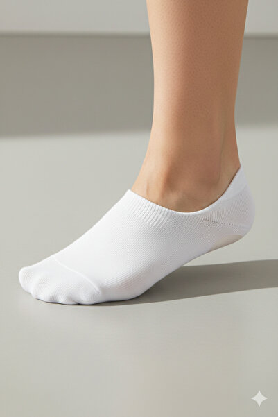 Katia&Bony مجموعة من 3 جوارب راقصة الباليه غير المرئية الأساسية للنساء باللون الأبيض/الأبيض/الأبيض