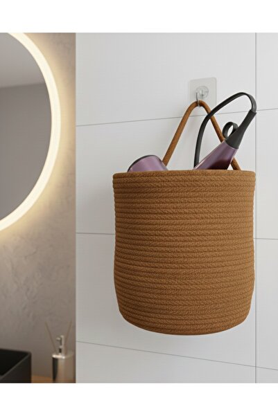 ÖRGÜM سلة منظمة متعددة الأغراض للديكور مقاس 23×20 سم