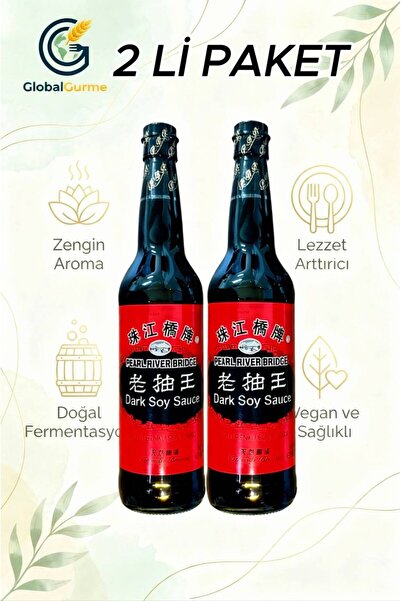 Prb Pearl River Bridge Dark Soya Sosu 600 ml x 2 Adet