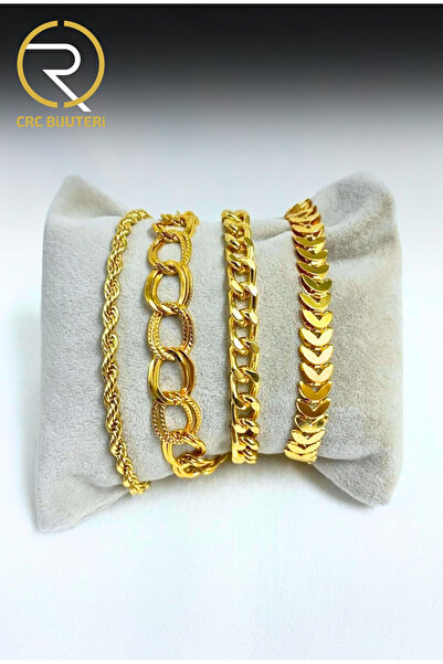 Crc Bijuteri Gold Color Plated Women's Combination Bracelet