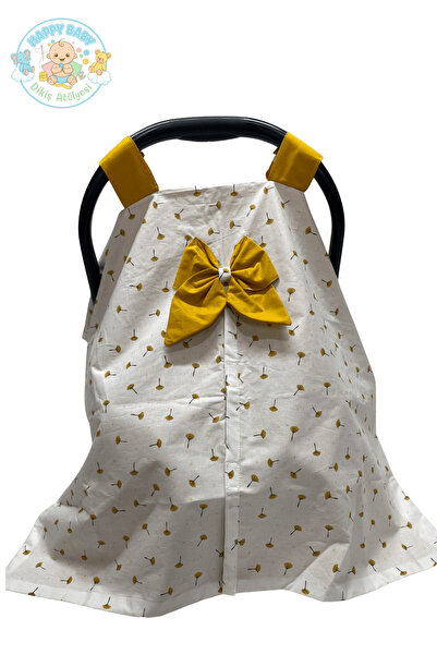 Happy Baby Dikiş Atölyesi 3'lü Puset Takımı Puset Örtüsü Minderi Çarşafı Pamu...