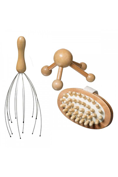 5 five simply smart Mozi massage set, bamboo, 3 pieces