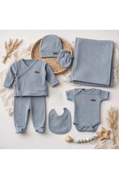 Arin Baby 7 PARÇA %100 PAMUK FİTİLLİ KUMAŞ YENİDOĞAN KIZ-ERKEK BEBEK HASTANE ...