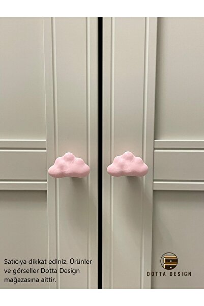 Dot Design Çocuk Odası Kulpları - Pembe Bulut Kulp (Tekli)