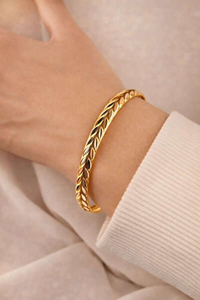 Çgk Çiğdem Gürel Kuyumculuk Altın Kadın Başak Bilezik – Minimal Şık Tasarım |...