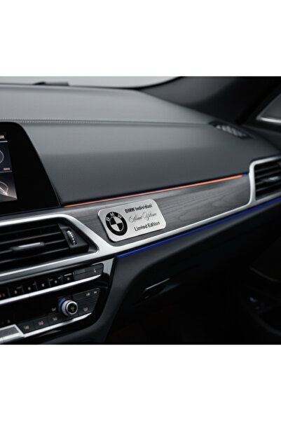 CRF Kişiye Özel BMW Individual Limited Edition Metal Etiket 3x7 cm Arkası Yapışkanlı 1 Adet