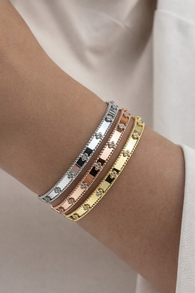 Çgk Çiğdem Gürel Kuyumculuk Yoncalı Altın Bileklik