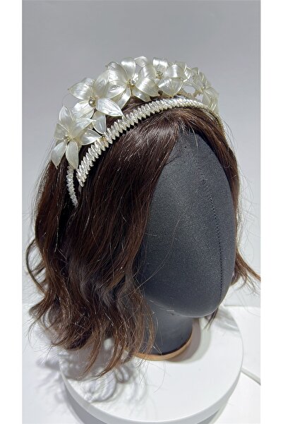 Store Bridal Crown White Silver Crown with Crystal