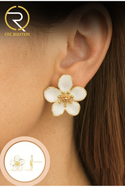 Crc Bijuteri Women's Flower Flower Earrings