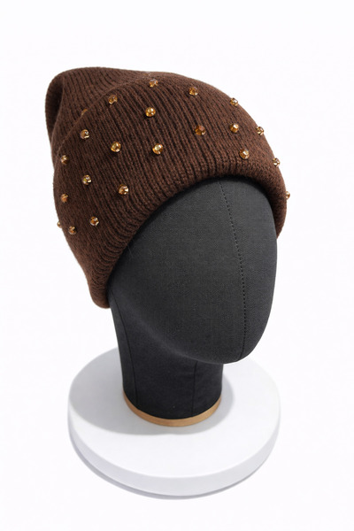 Store قبعة شتوية من الحجر البني