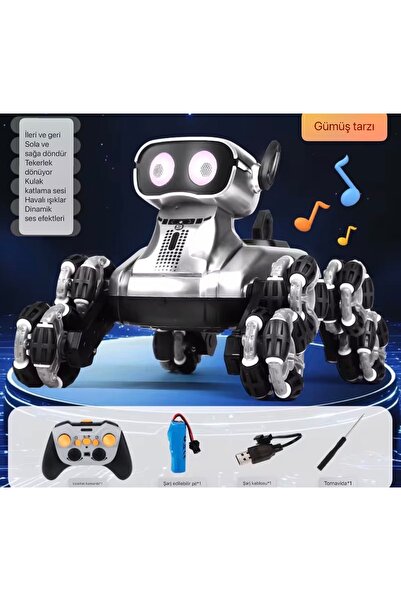 Stunt 2.4 GHz Akrobatik Uzaktan Kumandalı Robot Köpek kumandalı oyuncak