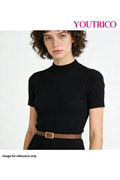 Youtrico حزام نسائي رفيع من الجلد الصناعي بتصميم عتيق