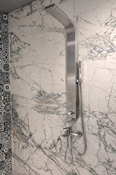 ALLIMO SHOWER SYSTEMS Allimo Paslanmaz Batarya Üzeri Kulanım Panel Duş