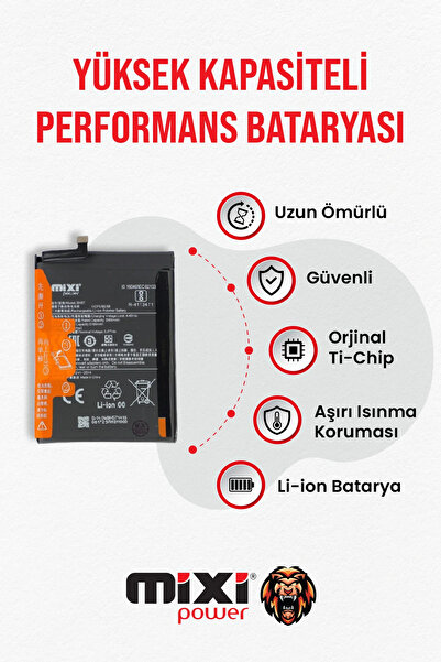 mixipower Xiaomi POCO X3 / X3 Pro Uyumlu Tam Kapasite Batarya TR Garantili