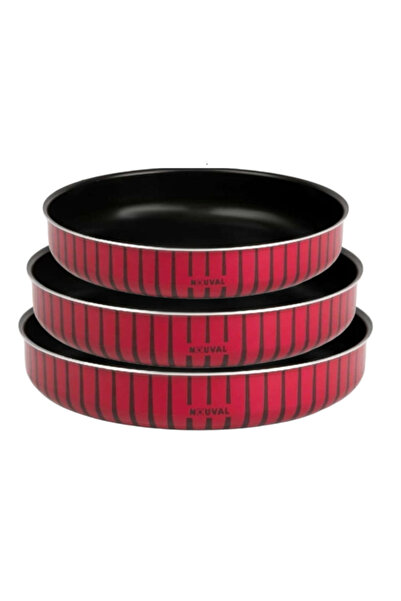 ROVAL روفال طقم صواني مدور 3 قطع ( 24-26-28 ) سم غير لاصق فاخر | توزيع حرارة ...