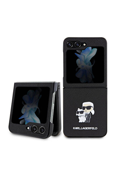 Karl Lagerfeld Samsung Galaxy Z Flip 5 Kılıf Orjinal Lisanslı K&C Metal Logol...