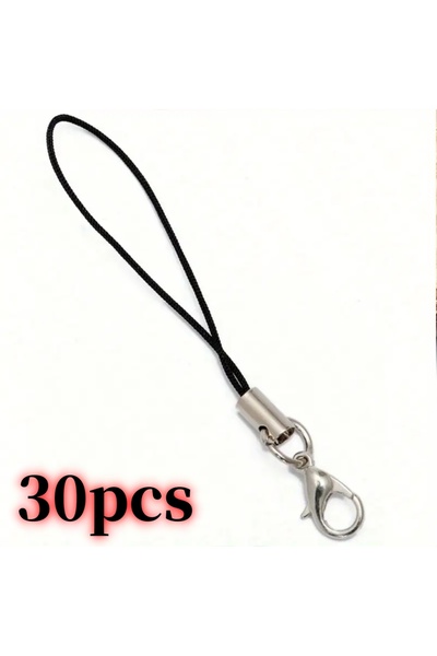 Choice POLYESTER black 65mm 30pcs Strap with buckle for hand chain; Multi-fun...