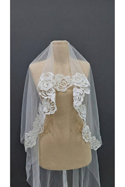 Pusula Marketim Işıltılı Kordone Dantelli Zarif Gelin Duvağı, Duvak - Modern, Şık ve Göz Kamaştıran Tasarım