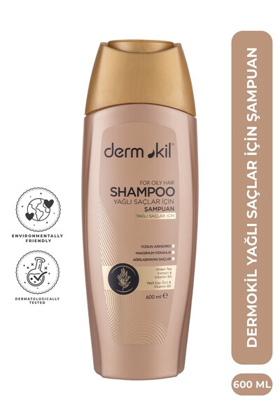 Dermokil Şampuan Yağlı Saçlar İçin 600 ml