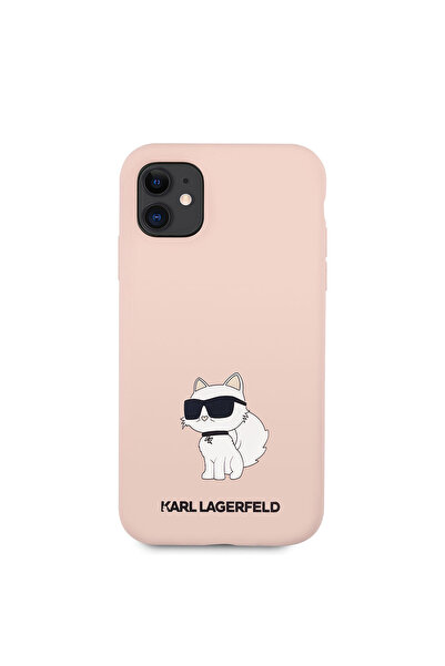 Karl Lagerfeld غطاء حماية من السيليكون لهاتف iPhone 11 بتصميم Choupette