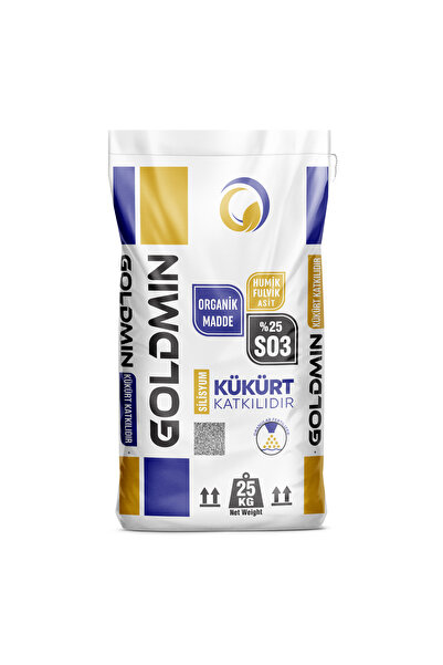 ORGÜB GOLDMİN 25 KG Toprak Düzenleyici Organik Madde, Hümük+Fülvik Asit, Sili...