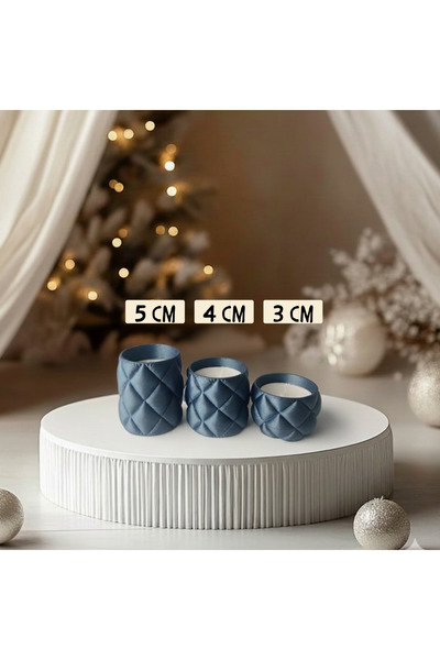 Baalaa Dekoratif Eviniz için Modern ve Şık Tasarım Hediyelik Kapitone Tealigh...