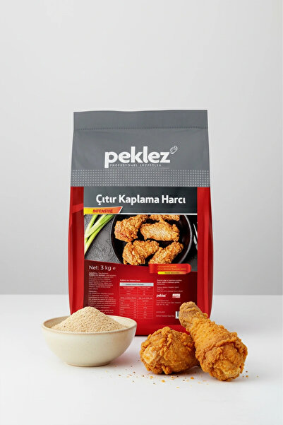 PEKLEZ Çıtır Kaplama Harcı 3 kg - Hazır Kızartma ve Pane Karışımı