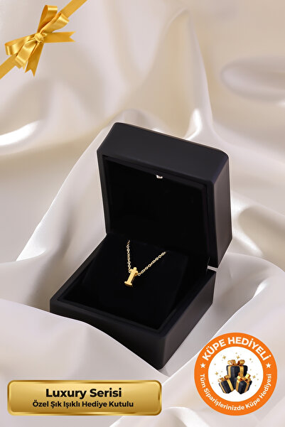 Lucente Jewellery Luxury Serisi Işıklı Hediye Kutulu 925 Ayar Altın Gümüş Kap...