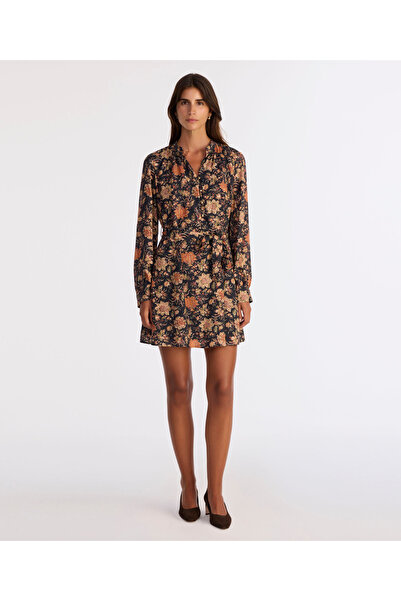 Yargıcı Bol Hakim Yaka Uzun Kol Elbise