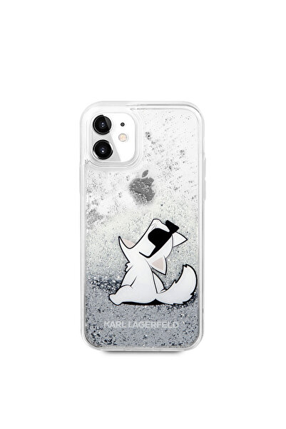 Karl Lagerfeld iPhone 11 Case Liquid Glitter Choupette Fun Design Cover