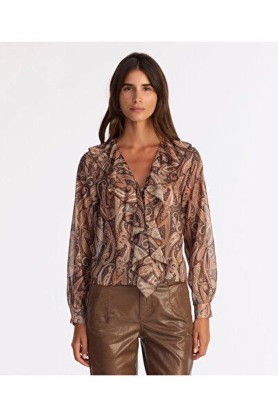 Yargıcı Regular V Neck Long Sleeve Blouse