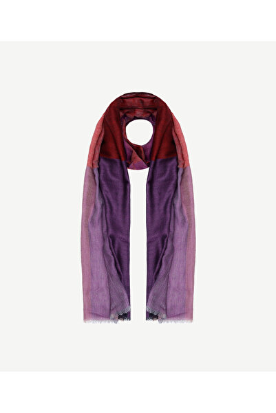 Yargıcı Renk Bloklu Yün Şal