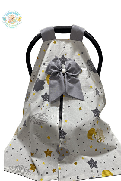 Happy Baby Dikiş Atölyesi 3'lü Puset Takımı Puset Örtüsü Minderi Çarşafı Pamu...