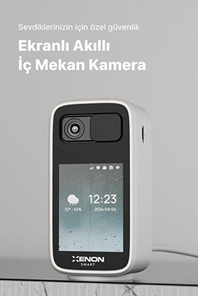 Xenon Smart Akıllı Monitörlü İç Mekan Kamera 2K Çift Yön Ses WiFi Mobil Kontrol Ağlama Algılama Baby Cam X7208